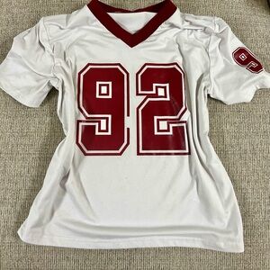 White and Red Sports Jersey